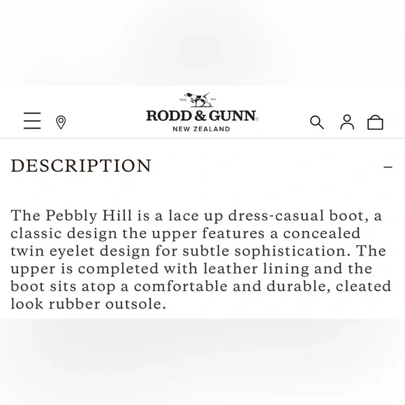 Rodd & Gunn Suede Pebbly Hill Boots - Size 42 - G52-15